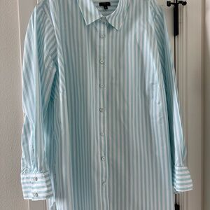 Talbot’s Women's Blue Striped Shirt